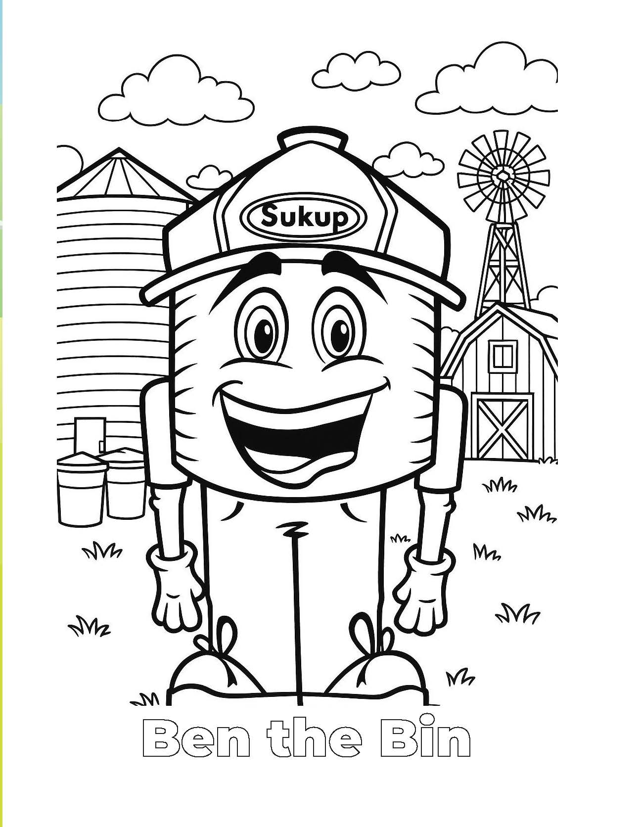 Ben the Bin Coloring Book 